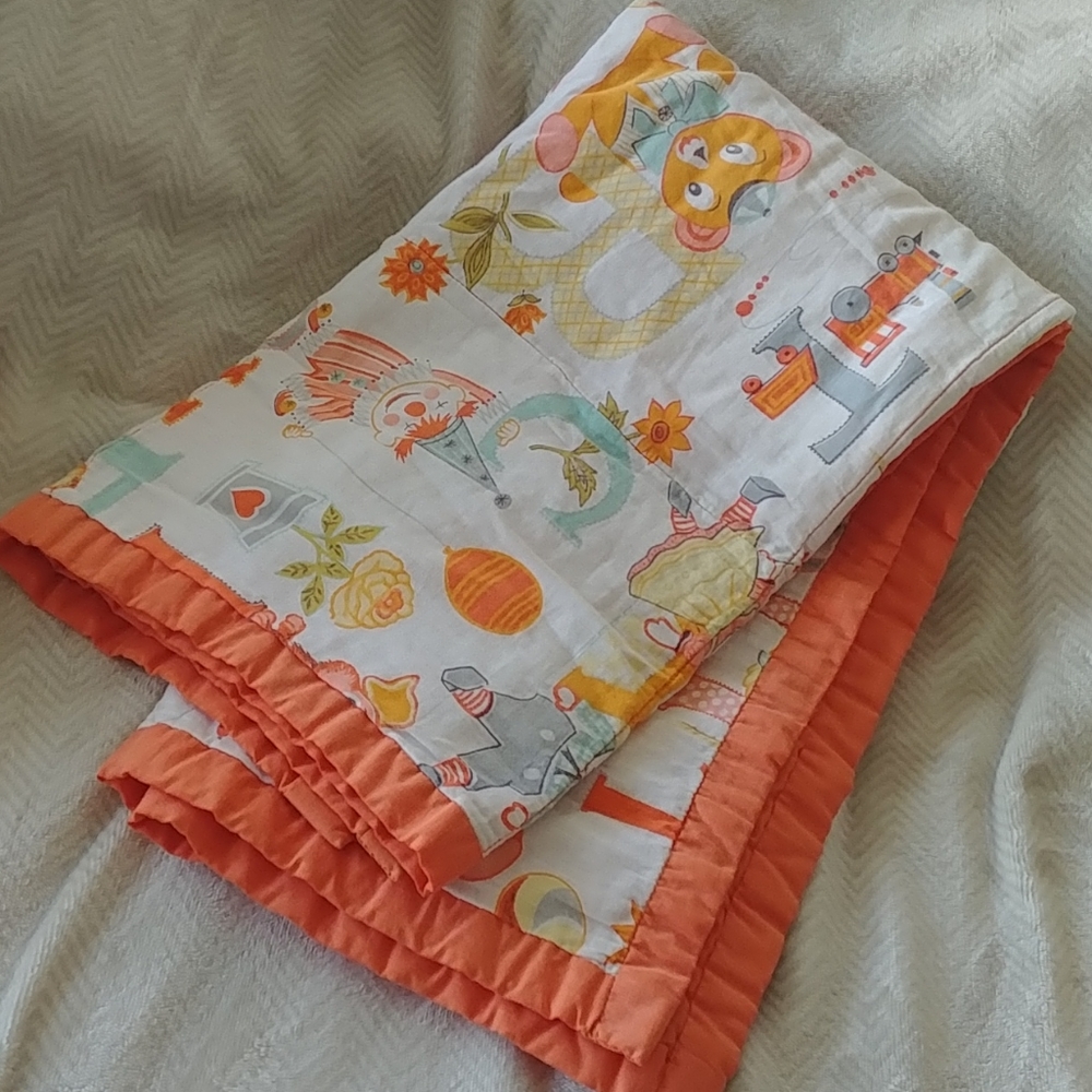 Vintage baby blanket handmade